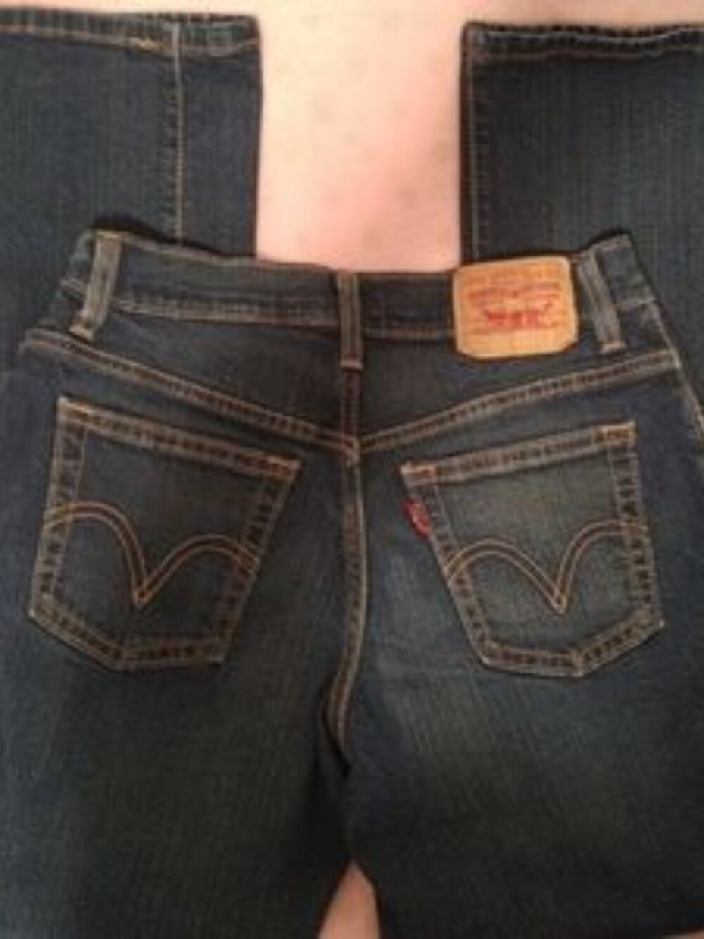 Levi's 550 SZ 4S Vintage Classic Mid-Rise Straight Leg Cotton & Spandex Denim
